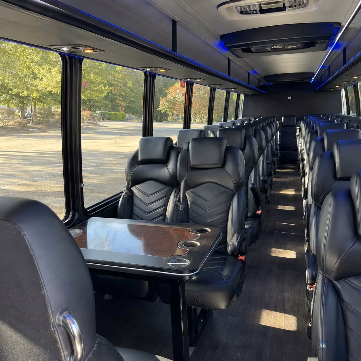 28 passenger minibus interior
