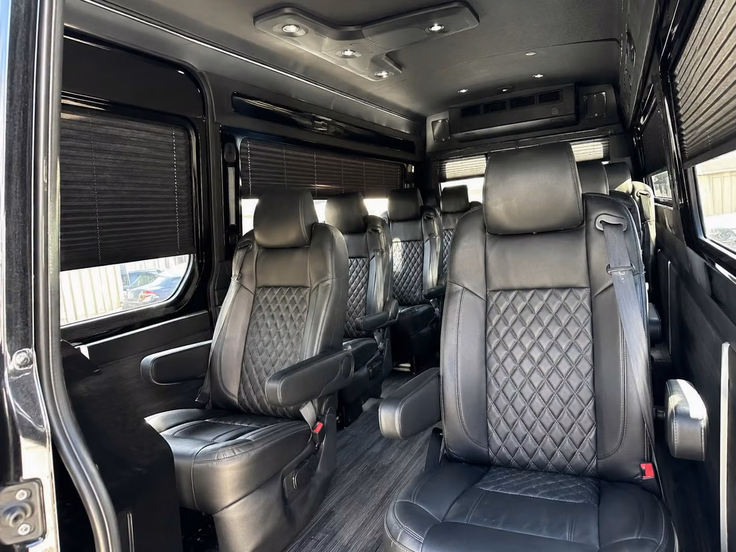 sprinter van with driver inside